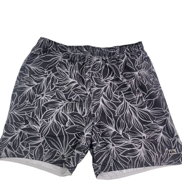 Quiksilver Men’s XL Drawstring Waist Swim Trunks Meshed Lined - Picture 1 of 12